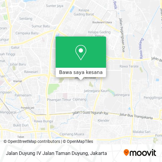 Peta Jalan Duyung IV Jalan Taman Duyung