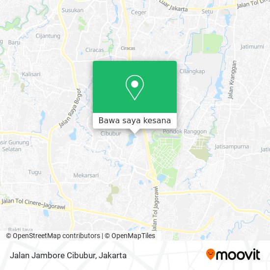 Peta Jalan Jambore Cibubur