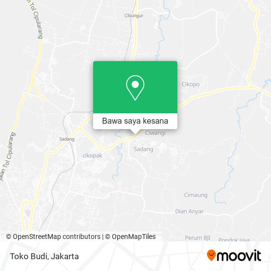 Peta Toko Budi, Jalan Raya Campaka Campaka