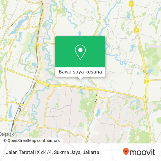 Peta Jalan Teratai IX d4 / 4, Sukma Jaya