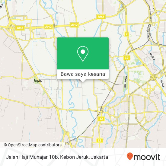 Peta Jalan Haji Muhajar 10b, Kebon Jeruk