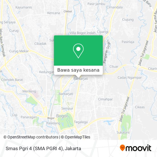 Peta Smas Pgri 4 (SMA PGRI 4)