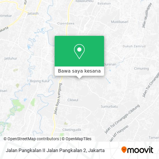 Peta Jalan Pangkalan II Jalan Pangkalan 2