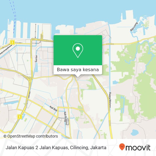 Peta Jalan Kapuas 2 Jalan Kapuas, Cilincing