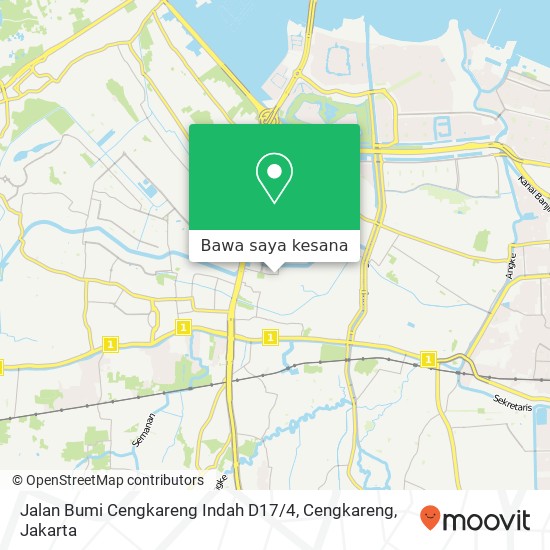 Peta Jalan Bumi Cengkareng Indah D17 / 4, Cengkareng