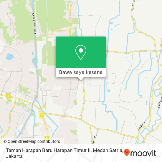 Peta Taman Harapan Baru Harapan Timur II, Medan Satria