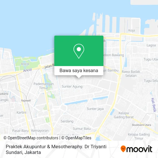 Peta Praktek Akupuntur & Mesotheraphy.          Dr Triyanti Sundari