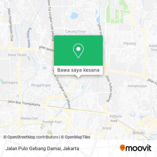 Peta Jalan Pulo Gebang Damai