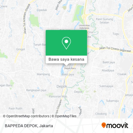 Peta BAPPEDA DEPOK