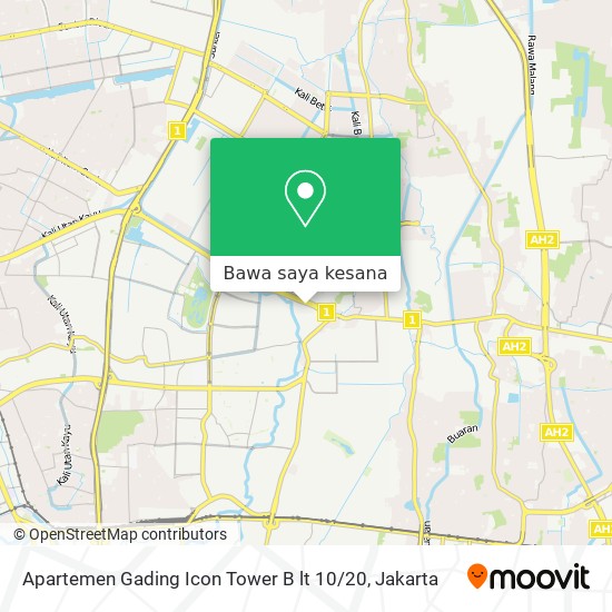 Peta Apartemen Gading Icon Tower B lt 10 / 20