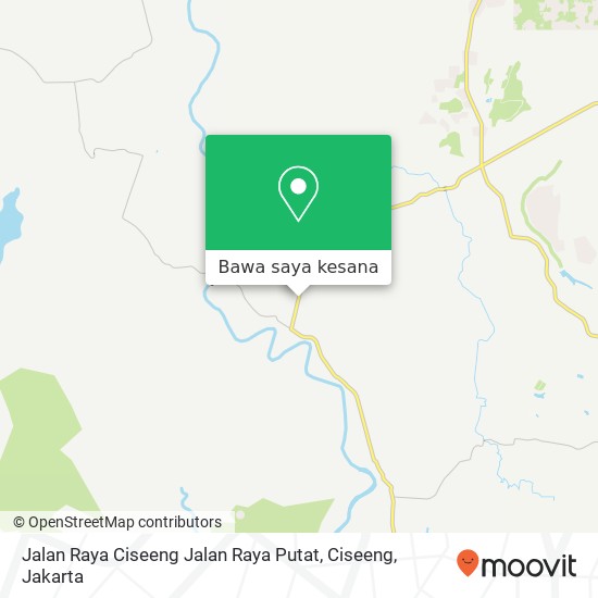 Peta Jalan Raya Ciseeng Jalan Raya Putat, Ciseeng