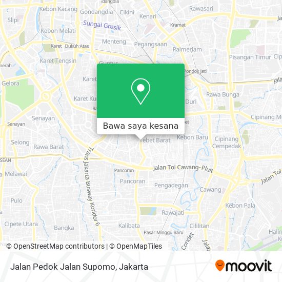 Peta Jalan Pedok Jalan Supomo