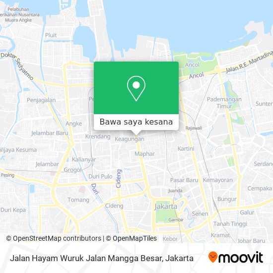 Peta Jalan Hayam Wuruk Jalan Mangga Besar