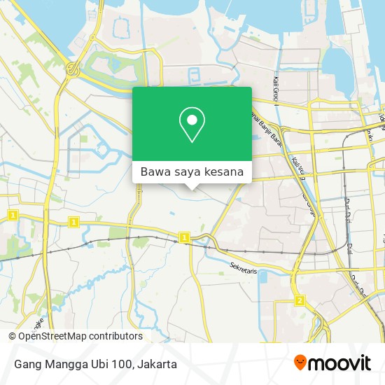Peta Gang Mangga Ubi 100