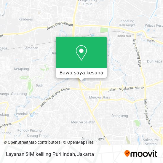 Peta Layanan SIM keliling Puri Indah