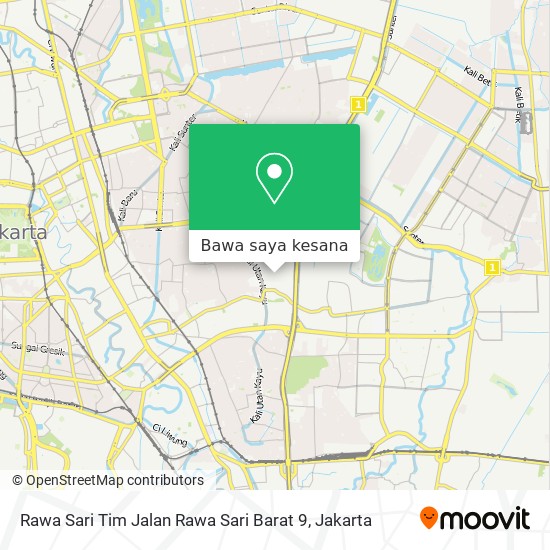 Peta Rawa Sari Tim Jalan Rawa Sari Barat 9