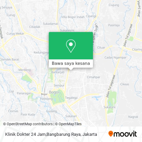 Peta Klinik Dokter 24 Jam,Bangbarung Raya