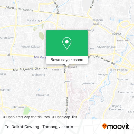 Peta Tol Dalkot Cawang - Tomang