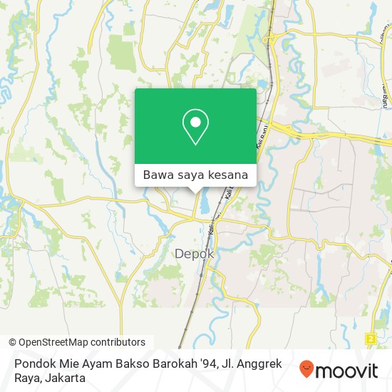 Peta Pondok Mie Ayam Bakso Barokah '94, Jl. Anggrek Raya