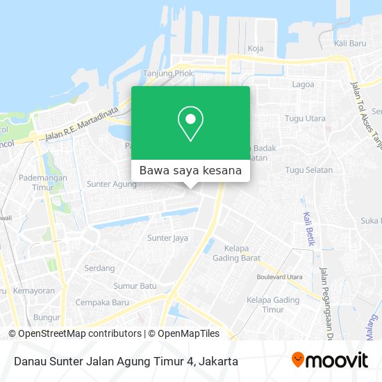 Peta Danau Sunter Jalan Agung Timur 4