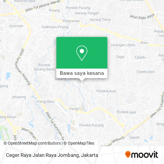 Peta Ceger Raya Jalan Raya Jombang