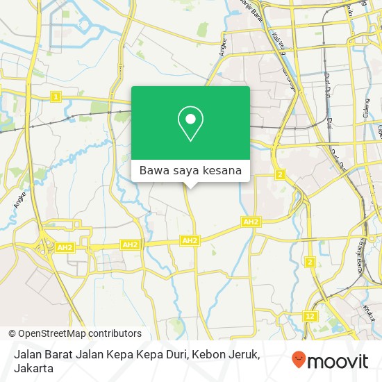 Peta Jalan Barat Jalan Kepa Kepa Duri, Kebon Jeruk