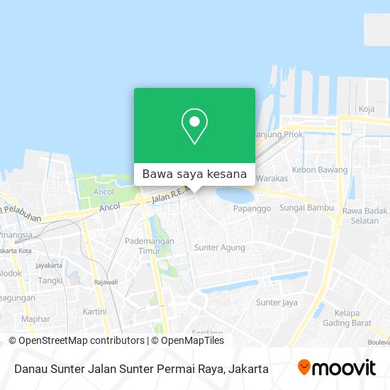 Peta Danau Sunter Jalan Sunter Permai Raya