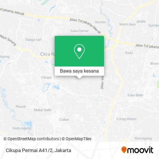 Peta Cikupa Permai A41/2, Cikupa