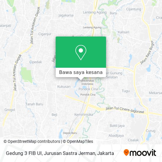 Peta Gedung 3 FIB UI, Jurusan Sastra Jerman