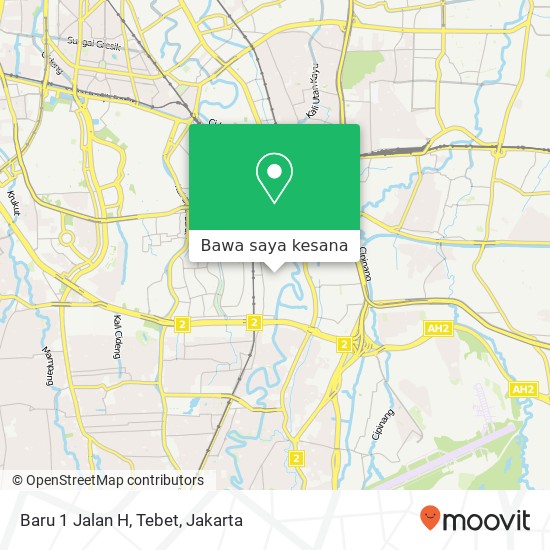 Peta Baru 1 Jalan H, Tebet