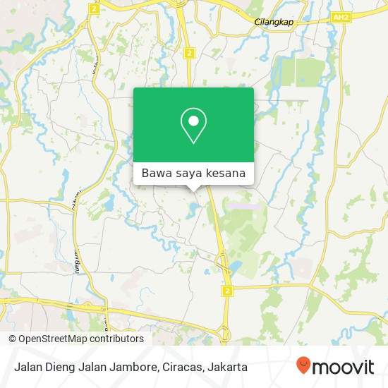 Peta Jalan Dieng Jalan Jambore, Ciracas