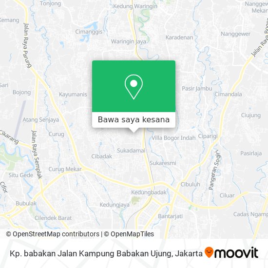 Peta Kp. babakan Jalan Kampung Babakan Ujung