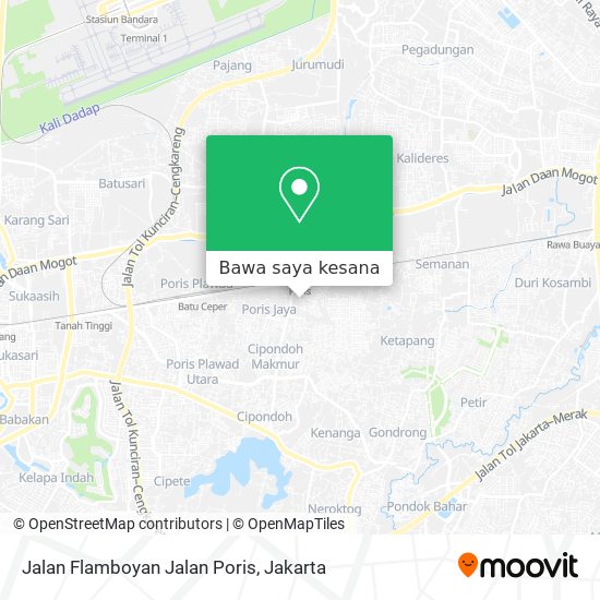 Peta Jalan Flamboyan Jalan Poris