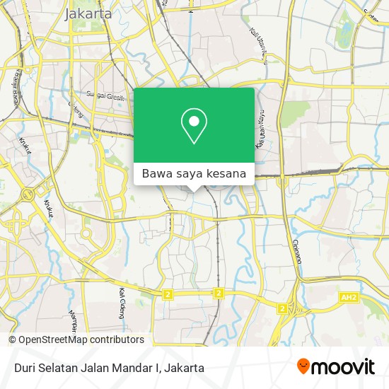 Peta Duri Selatan Jalan Mandar I