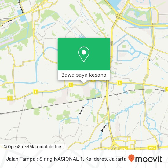 Peta Jalan Tampak Siring NASIONAL 1, Kalideres