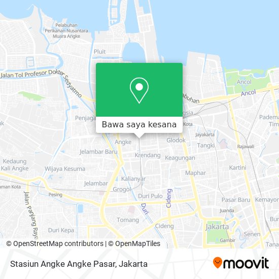 Peta Stasiun Angke Angke Pasar