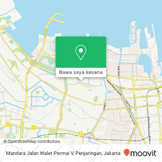 Peta Mandara Jalan Walet Permai V, Penjaringan