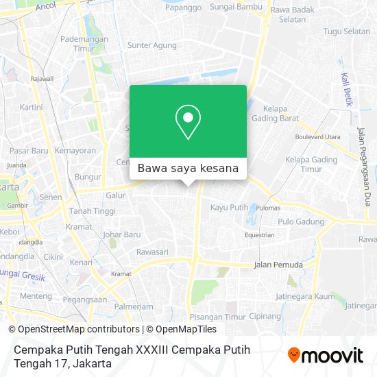 Peta Cempaka Putih Tengah XXXIII Cempaka Putih Tengah 17