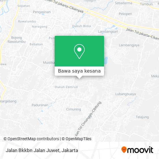 Peta Jalan Bkkbn Jalan Juwet