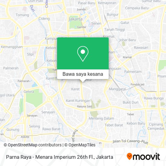 Peta Parna Raya - Menara Imperium 26th Fl.