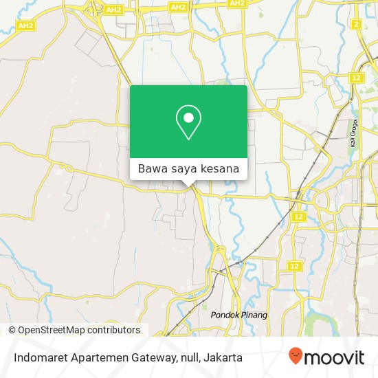 Peta Indomaret Apartemen Gateway, null