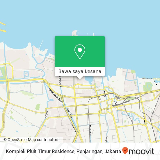 Peta Komplek Pluit Timur Residence, Penjaringan