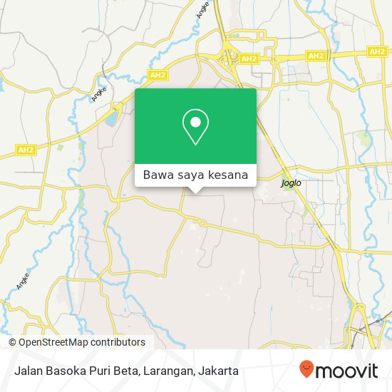 Peta Jalan Basoka Puri Beta, Larangan