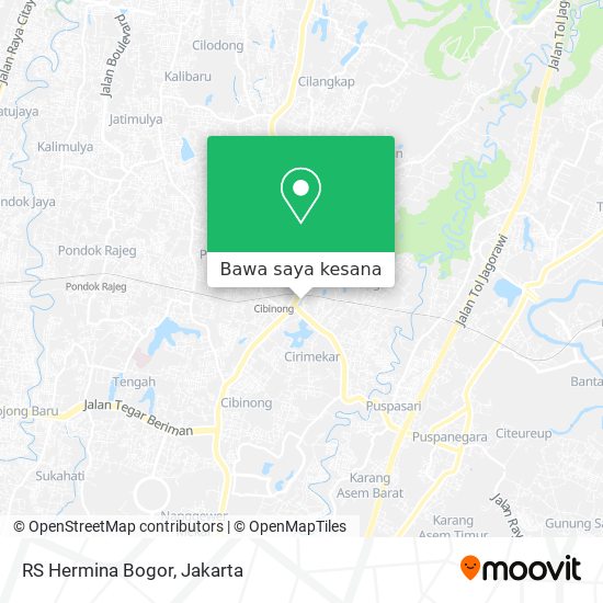 Peta RS Hermina Bogor