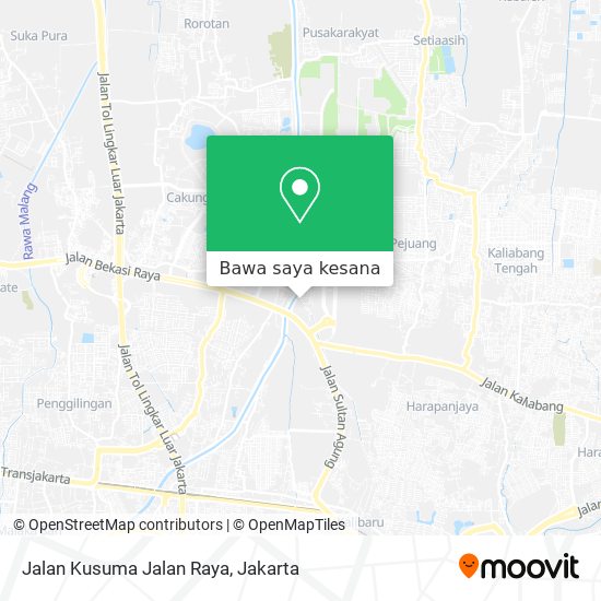 Peta Jalan Kusuma Jalan Raya