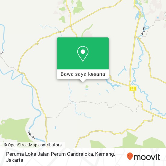 Peta Peruma Loka Jalan Perum Candraloka, Kemang