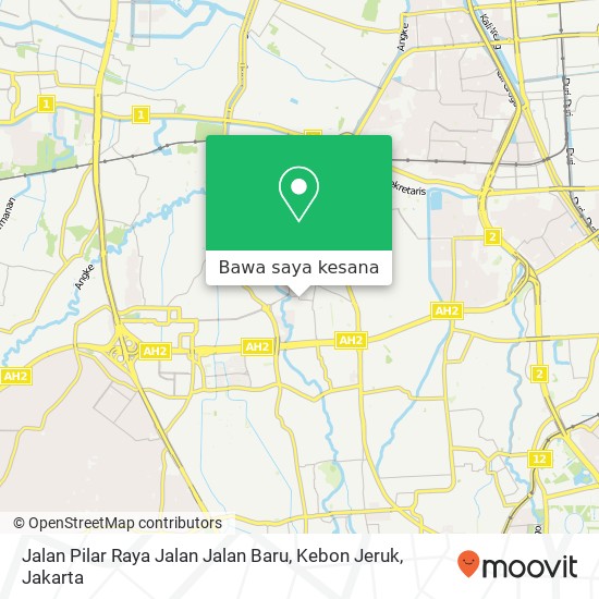 Peta Jalan Pilar Raya Jalan Jalan Baru, Kebon Jeruk