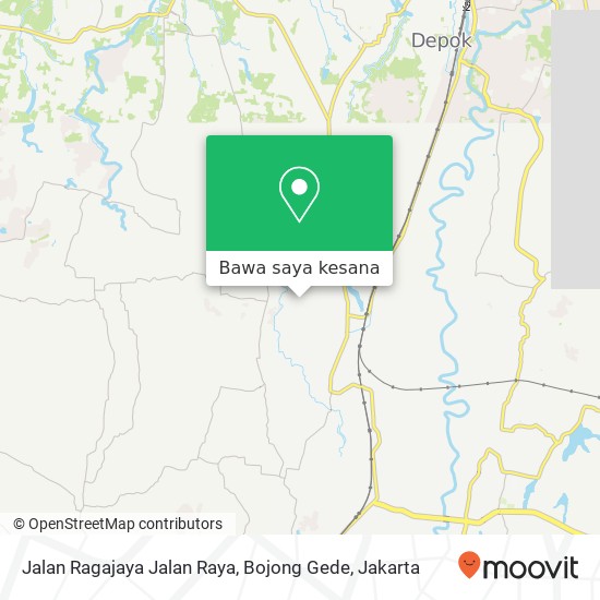 Peta Jalan Ragajaya Jalan Raya, Bojong Gede