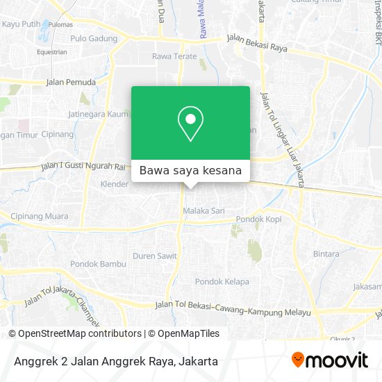 Peta Anggrek 2 Jalan Anggrek Raya