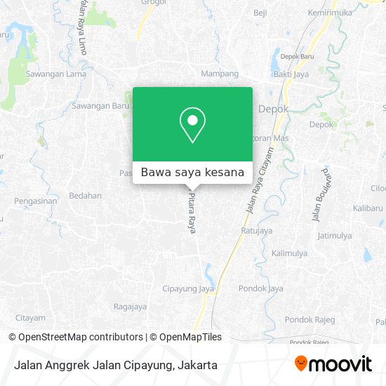 Peta Jalan Anggrek Jalan Cipayung